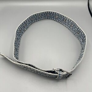 Vintage 1980s Acid Wash Denim Belt 20–40" Jean Waist Accessory Retro Style